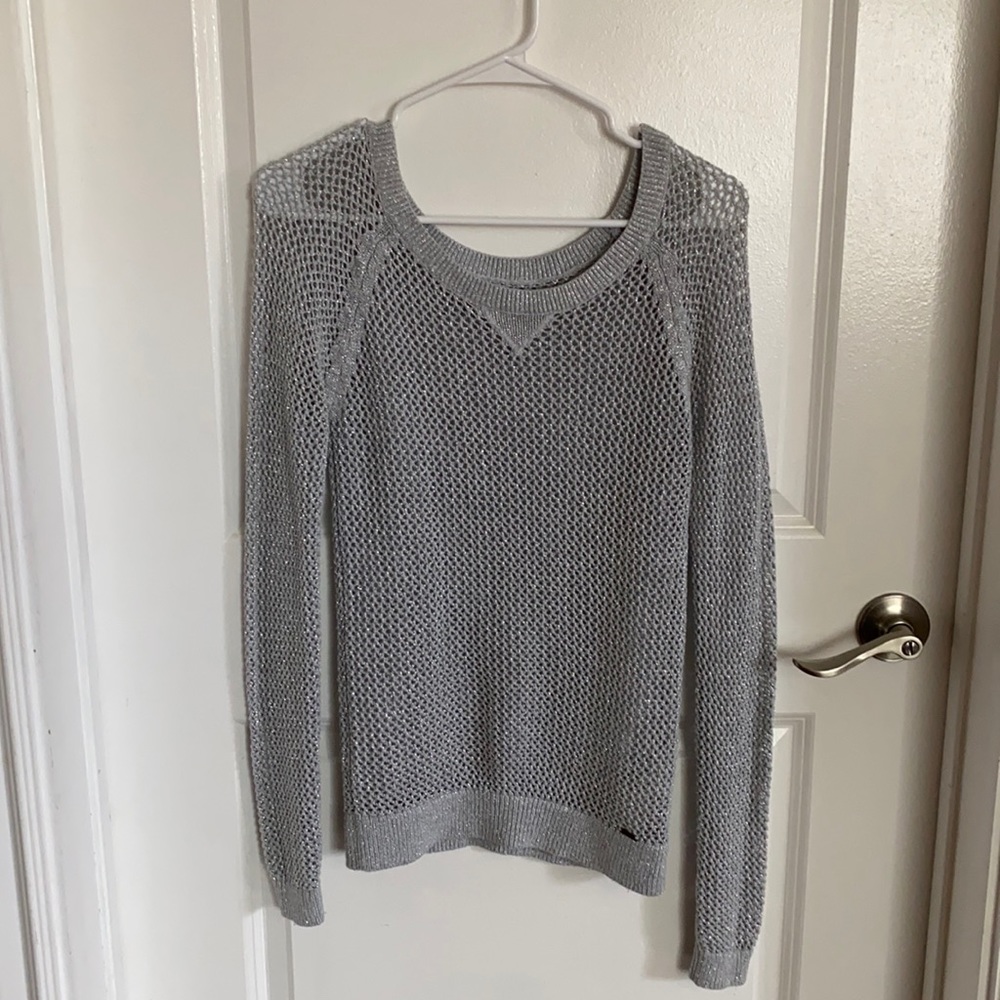 Hollister Sparkly Cutout Sweater
